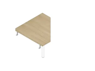 koppelelement voor bureau,90 °,HxBxD 680-760x840x840mm,v. 4voeten - 1