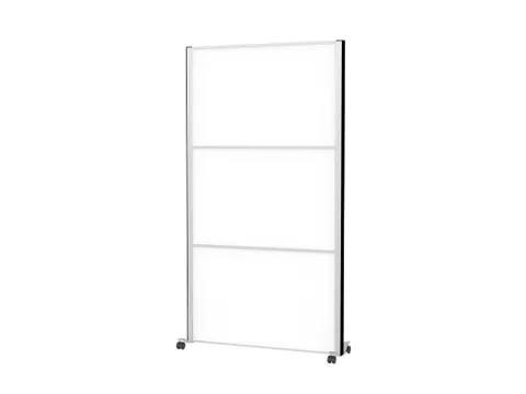 MAULconnecto Scheidingswand 3 x whiteboard mobiel Zilver