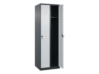 locker,HxBxD 1850x600x500mm,2vak,vak B 300mm,draaigrendel - 1