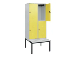 Dubbeldekse dekenkist,HxBxD 1950x800x815mm,2x2vak.,vak B 400mm - 2