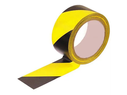 Vloertape 33mx50mm Geel/zwart 18 Rol