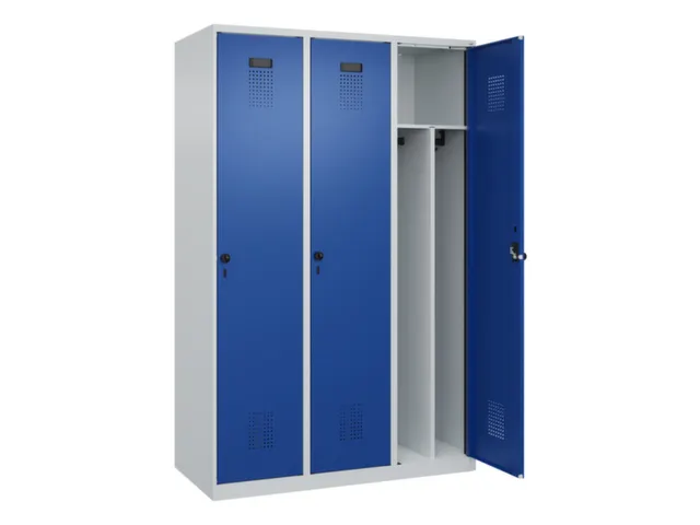locker voor scheiding van kleding,HxBxD 1850x1200x500mm,3vak