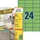 Gekleurd Etiket Avery Zweckform 70x37mm Groen 2400 stuks
