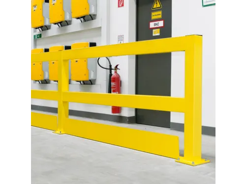 hoek voor onderrijdbeveiliging,HxBxD 200x1080x100mm,staal,geel