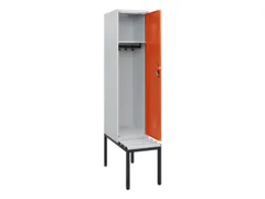 locker met bank,HxBxD 1950x400x815mm,1vak,vak B 400mm,cilinderslot
