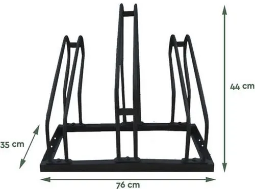 Fietsenrek Zwart 3 Fietsen BS300