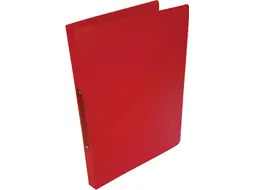 ringmap voor A4 PP 2 ringen 16 mm transparant rood