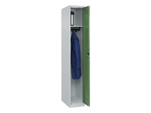 locker,HxBxD 1850x300x500mm,1vak,vak B 300mm,cil.-slot,staand op vloer