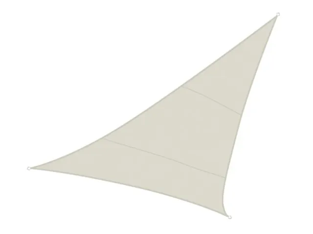 Voile solaire triangulaire 5x5x5m Crème