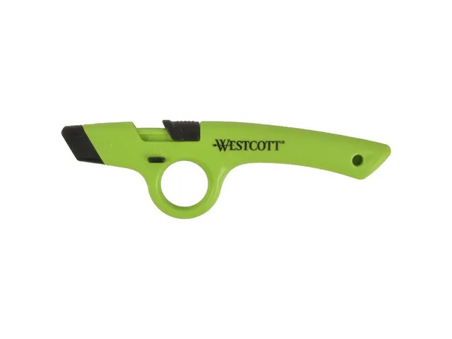 Snijmes Westcott keramisch Safety met vingergat groen