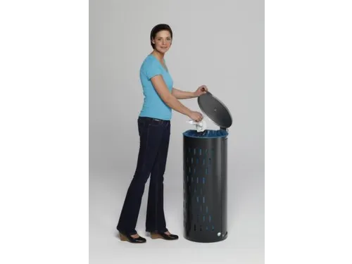 Afvalverzamelaar Antraciet 120 Liter 850x380x440mm Met Deur