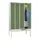 locker met bank,HxBxD 2150x1200x500mm,4vak,RAL7035,front RAL6011