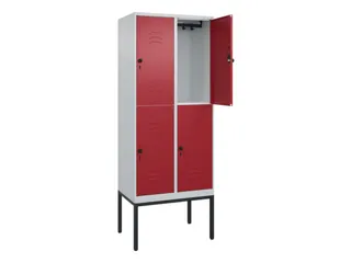 dubbeldekse locker,HxBxD 2120x800x500mm,2x2vak.,vak B 400mm - 2