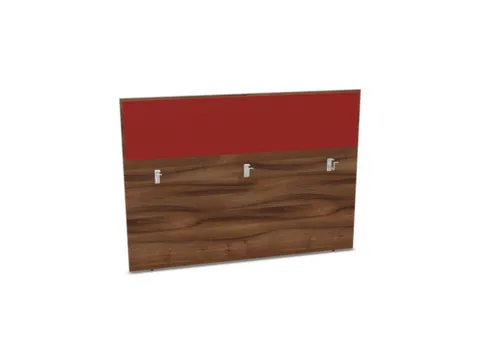baliepaneel bureau aanbouw achter NP-tiepolo nut BN4011-rood 1600mm