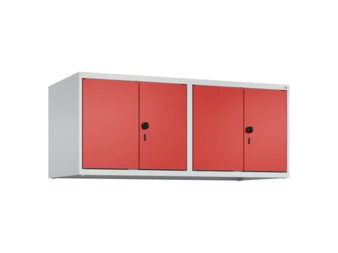 opzetkast,v. locker,4vak.,vak B 300mm,HxBxD 500x1200x500mm,vleugeldeur
