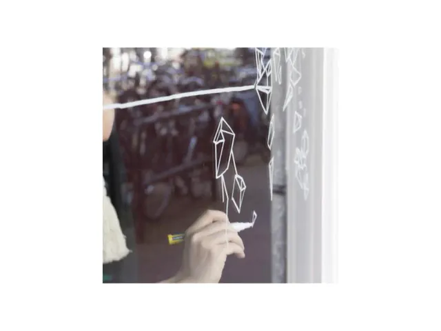 Krijtstift Securit SMA-510 schuin wit 2-6mm blister à 2 stuks