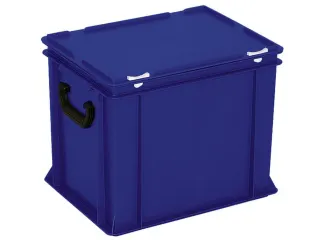 Euronorm Koffer Hxlxb 330x400x300mm 31l 2 Handgrepen Blauw - 1