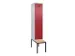 locker met bank,voor scheiding van kleding,HxBxD 2120x400x815mm,1vak