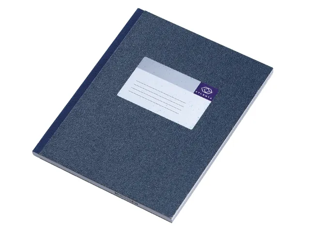 Notitieboek Djois Atlanta gelijmd 210x165mm 160blz lijn blauw
