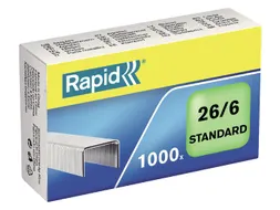 Nieten Rapid 26/6 gegalvaniseerd standaard 1000 stuks