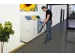 Station de tri sélectif 3x45l corps RAL7035 trappes RAL5010/RAL7016/R