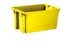 Bacs gerbables/emboîtables polypropylène HxLxl 300x600x400mm 50l jau