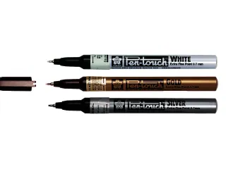 Viltstift Sakura pen-touch EF zilver 1-2mm - 2