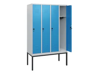 locker,HxBxD 1950x1200x500mm,4vak,vak B 300mm,draaigrendel - 2