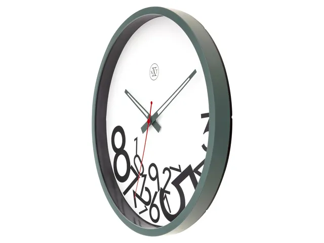 Horloge murale 30cm - Silencieux - Plastique - nXt Dropped Numbers