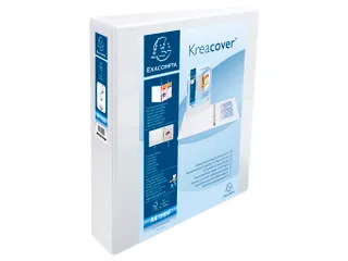 Ringmap A4 Maxi Kreacover Pp Personaliseerbaar 2d-ringen 40mm Wit - 1