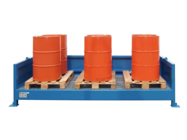 Vatencontainer 830x6200x1390mm Max. 20x200l 1 Vakniveau 2x450l