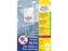 Bedrukbaar antimicrobiëel etiket Zweckform 105x148mm, wit 40 etikette