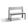 omkleedbank,HxLxD 796x1000x407mm,HPL zilvergrijs,frame staal RAL7021