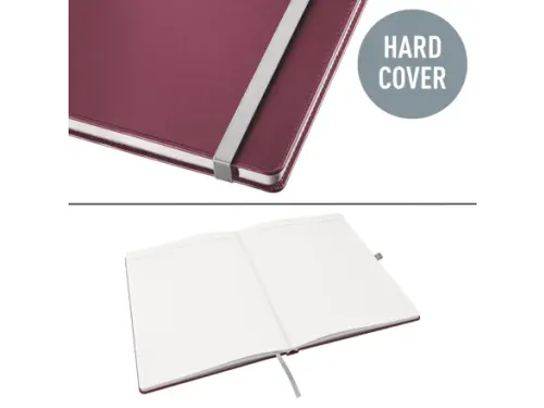Notitieboek Leitz Style A5 lijn 160 pagina's rood