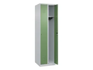 locker,HxBxD 1850x500x500mm,2vak,vak B 250mm,cil.-slot,staand op vloer - 2