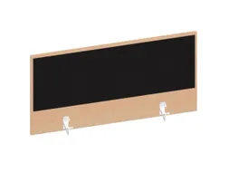 baliepaneel,v. bureau,aanbouw achter,B 1000mm,NE-esdoorn,BN8033-zwart