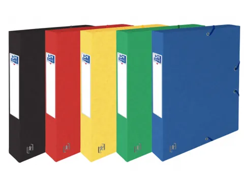 Elba elastobox Oxford Top File+ A4 rug 40mm Assorti kleuren