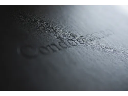 Condoleance Album Kangaro 260x210mm Zwart