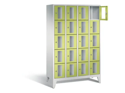 Lockerkast 1850x1190x500mm 4x5 vakken Cilinderslot Poten, RDS1108060