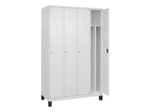 locker voor scheiding van kleding,HxBxD 1950x1200x500mm,4vak
