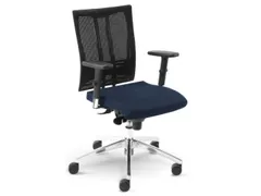 Nowy Styl Bureaustoel, rugleuning met netbekleding blauw