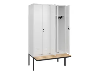locker voor scheiding van kleding,HxBxD 2120x1200x815mm,4vak - 2