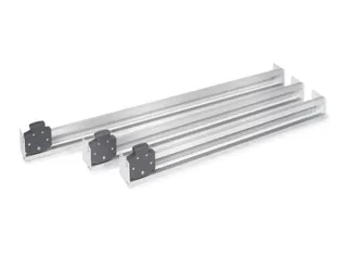 snijmachine,v. paktafel,HxBxD 200x1758x130mm,hoek,aluminium,wit/grijs - 1