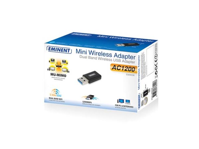 Mini Adaptateur USB Sans Fil Double Bande - 1200Mb/s