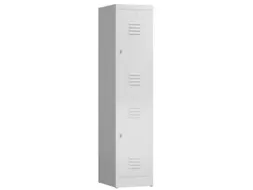 Dubbeldekse garderobekast 1800x415x500mm 1x2vak B 400mm RAL7035