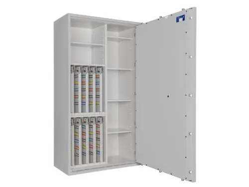 sleutelkluis,HxBxD 1550x850x420mm,800haak,legborden,romp RAL7035