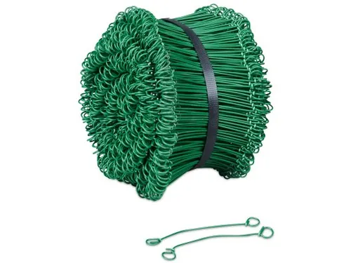 Geplastificeerde snelbinder groen 1 mm x 200 mm 1000 Stuks