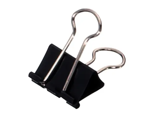 Papierklem MAUL 213 Foldback 25mm capaciteit 9mm zwart