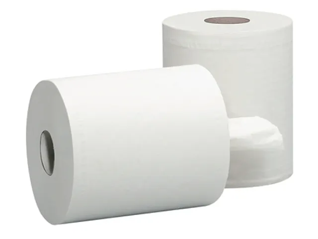 Poetsrol Budget Midi 1-laags 21,5xØ19cmx275m 6 rollen Wit