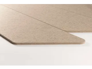 Akoestische PET-vilt parallellogram stroken beige 30x120cm 6 stuks - 2